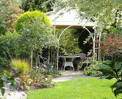 Gartensitzplatz rund