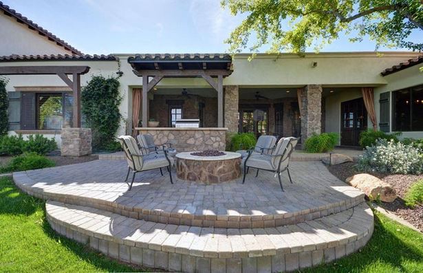 Hinterhof Stein Terrasse design-Ideen