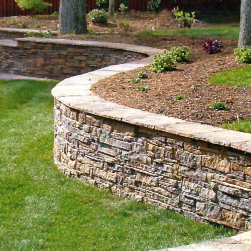 Vorgarten Stützmauern Landschaftsbau Ideen